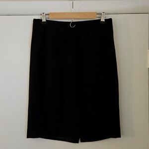 Calvin Klein Basic Black Suiting Pencil Skirt Size 6